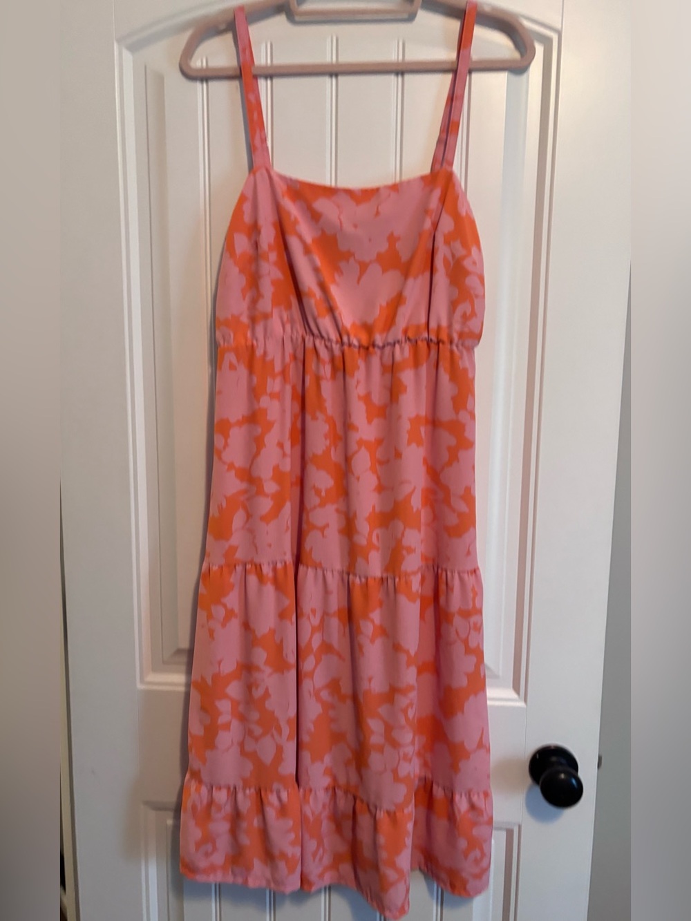 Social Standard by Sanctuary Pink and Orange Sundress - Size Medium